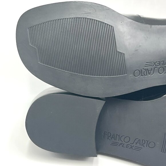 5W 5 WIDE WIDTH Franco Sarto Bocca Black Patent‎ Loafers Shoes - Picture 9 of 13